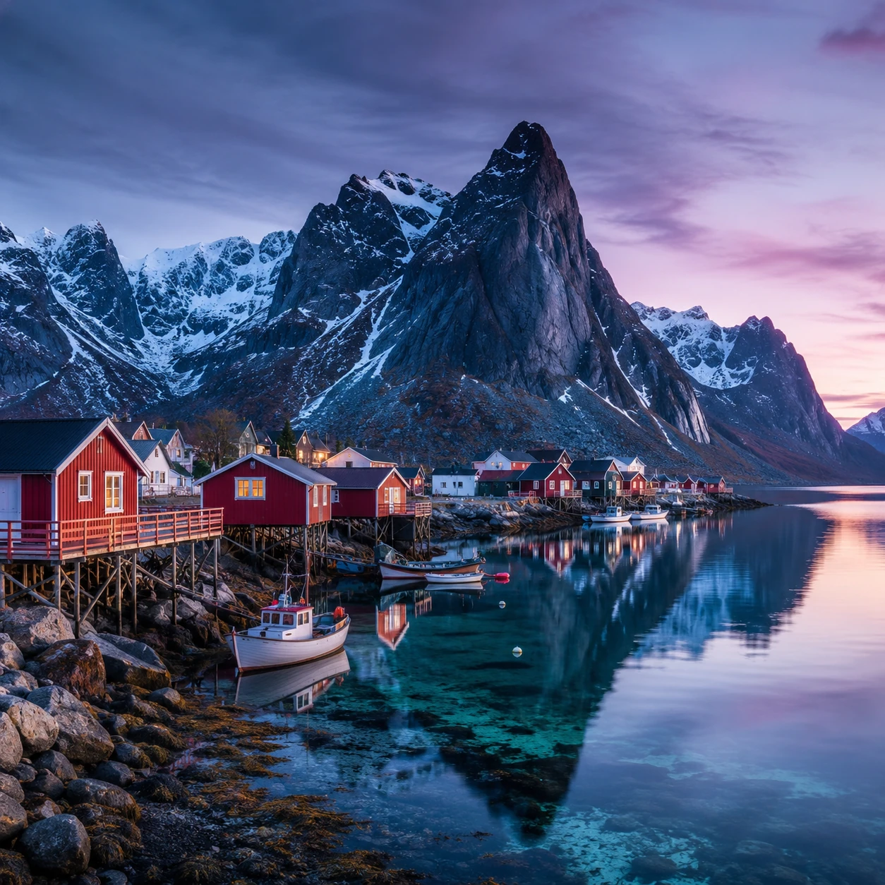 Romantisk fjordcruise mellom norske fjell